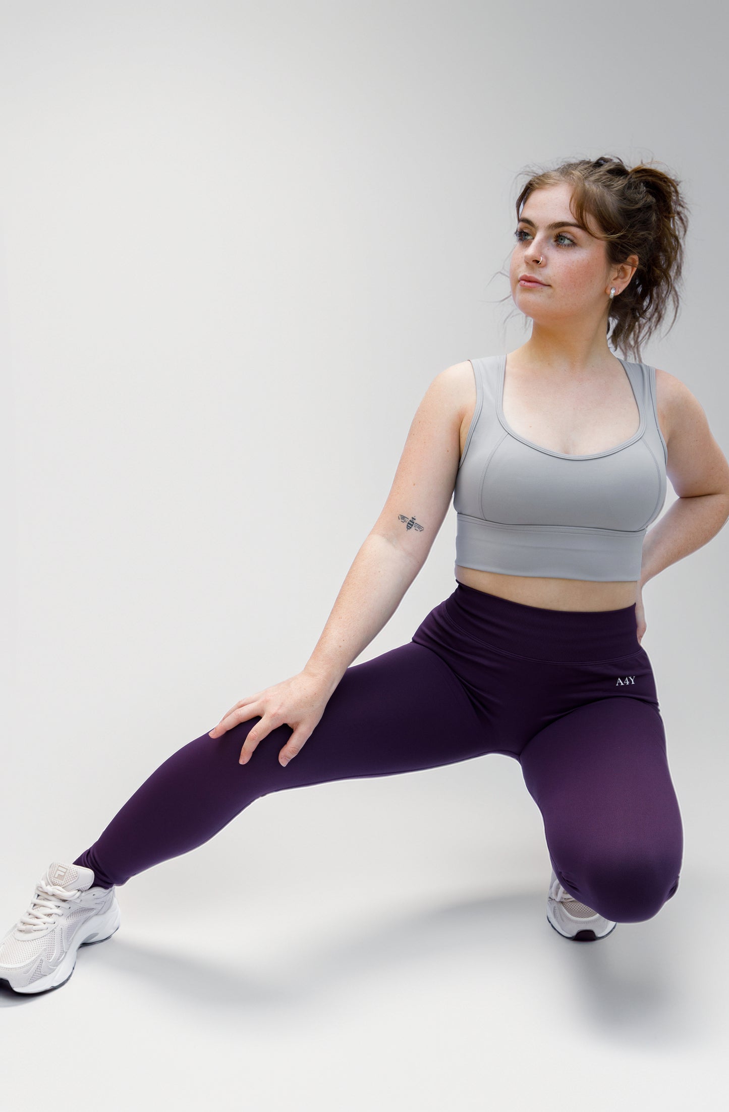 Light Grey Seamless Sports Bra