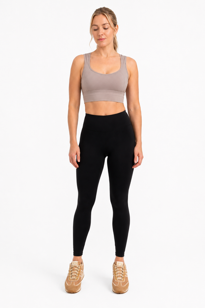 Black High-Waist Seamless Leggings