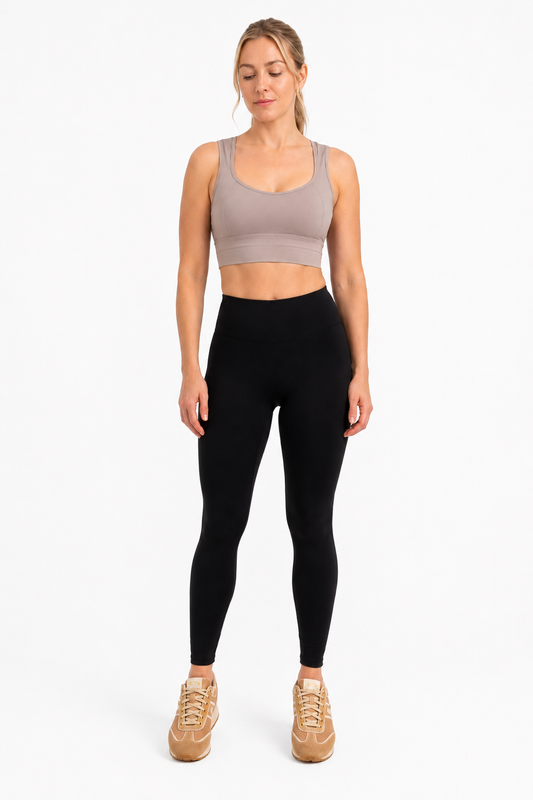 Black High-Waist Seamless Leggings