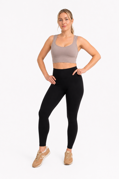 Black High-Waist Seamless Leggings